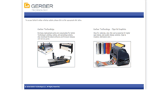 Desktop Screenshot of gerberscientific.net