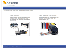 Tablet Screenshot of gerberscientific.net